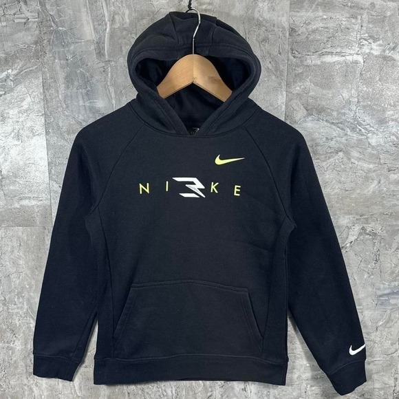 Nike Hoodie Sweatshirt Youth Medium10-12 Black 3brand Russell Wilson Pullover